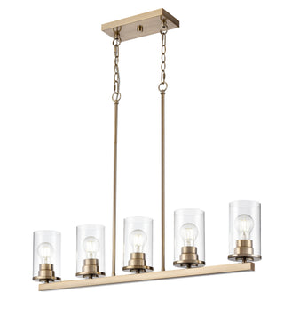 Verlana 35" Wide 5-Light Island - Modern Gold