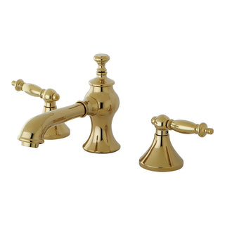 Templeton Widespread Bathroom Faucet in Polished Brass