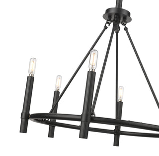 Skyva 25" Wide 6-Light Chandelier - Matte Black