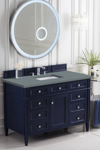 48 Inch Brittany Freestanding Vanity in Victory Blue / Cala Blue Top