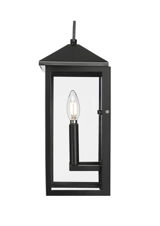 Munger 16.5" High 2-Light Outdoor Wall Sconce - Powder Coated Black