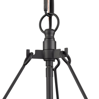 Bennetti 24.75" Wide 5-Light Chandelier - Matte Black