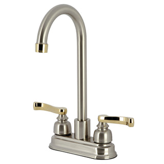 Royale Bar Prep Faucet in Brushed Nickel/Polished Brass