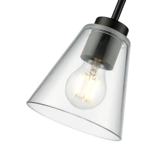 Strayhan 5.75" 1-Light Mini Pendant - Matte Black
