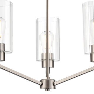Beverlly 21" Wide 3-Light Chandelier - Brushed Nickel
