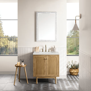 30 Inch Laurent Dual Mount Vanity in Light Natural Oak / Lime Delight Top