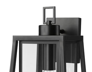 Denzell 17.25" High 1-Light Outdoor Wall Sconce - Powder Coated Black