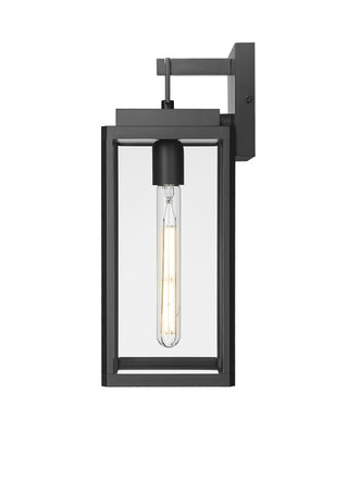 Alpharetta 15.5" High 1-Light Outdoor Wall Lantern - Powder Coated Black