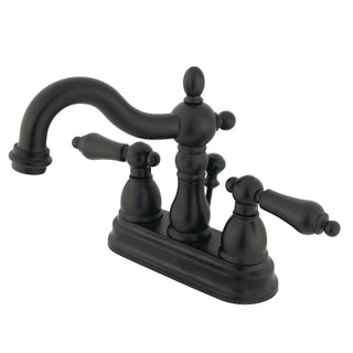 Heritage 4 Inch Centerset Bathroom Faucet in Oil Rubbed Bronze