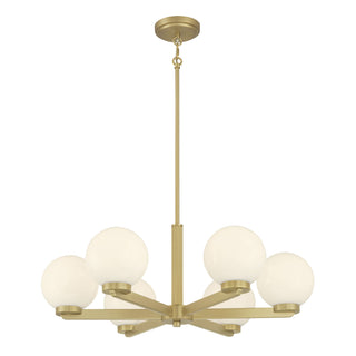 Ardeva 28" Wide 6-Light Chandelier