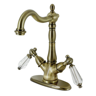 Wilshire Vessel Faucet in Antique Brass