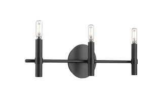 Skyva 6" High 3-Light Vanity - Matte Black
