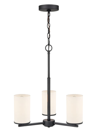 Verlana 19" 3-Light Chandelier - Matte Black