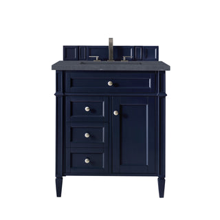 30 Inch Brittany Freestanding Vanity in Victory Blue / Charcoal Soapstone Top
