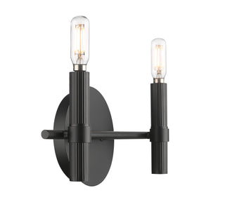 Skyva 6" High 2-Light Vanity - Matte Black