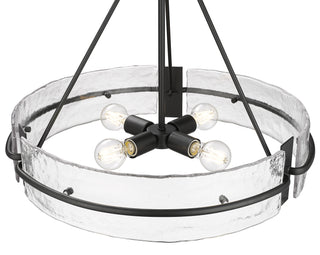 Rezi 24" Wide 4-Light Pendant - Matte Black