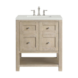 30 Inch Breckenridge Freestanding Vanity in Whitewashed Oak / Lime Delight Top