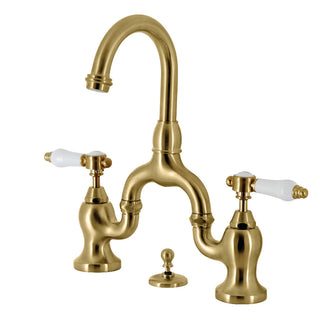 Bel-Air Bridge Bathroom Faucet in Brushed Brass