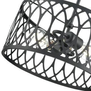 Arelyn 13" Wide 2-Light Pendant - Matte Black