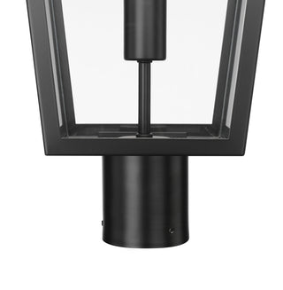 Munger 23" High 1-Light Outdoor Post Lantern - Powder Coated Black