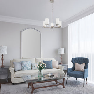 Verlana 24" 5-Light Chandelier - Brushed Nickel
