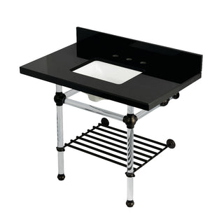 Templeton 36 Inch Console Sink in Oil Rubbed Bronze