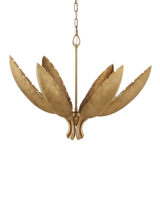 Bird of Paradise Brass Chandelier