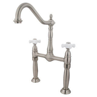 Victorian Vessel Faucet in Brushed Nickel