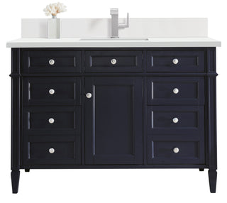 48 Inch Brittany Freestanding Vanity in Victory Blue / White Zeus Top