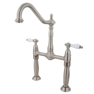 Victorian Vessel Faucet in Brushed Nickel