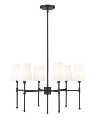 Adorra 25.75" Wide 6-Light Chandelier - Matte Black