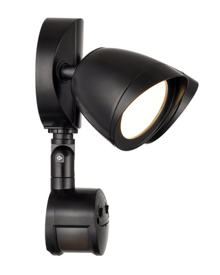 10.5" High 2-Light LED Outdoor Security Flood Light - Powder Coated Matte Black