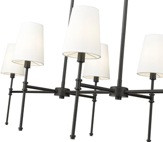 Adorra 48" Wide 6-Light Chandelier - Matte Black