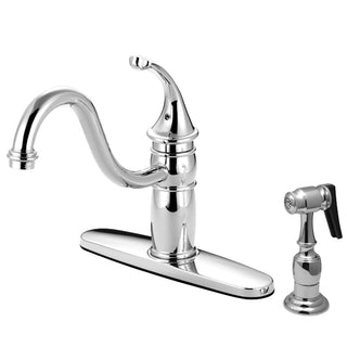 Georgian One Handle Kitchen Faucet in Polished Chrome