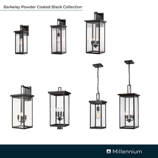 Barkeley 4-Light Outdoor Wall Sconce Powder Coated Black