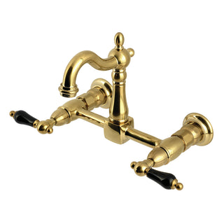 Duchess Wall Mount Kitchen Faucet in Brushed Brass