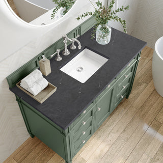48 Inch Brittany Freestanding Vanity in Smokey Celadon / Charcoal Soapstone Top