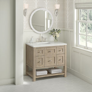 36 Inch Breckenridge Freestanding Vanity in Whitewashed Oak / Lime Delight Top