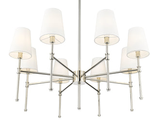 Adorra 30" Wide 8-Light Chandelier - Polished Nickel