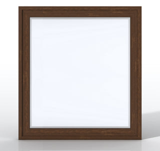Addison 36" Rectangular Mirror, Mid-Century Acacia