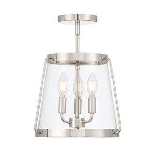 Adabella 12.25" Wide 3-Light Semi-Flush Mount