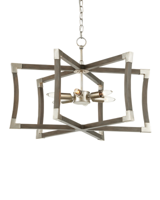 Bastian Small Gray Semi-Flush Mount