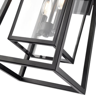 Denzell 21.25" High 2-Light Outdoor Wall Sconce - Powder Coated Black