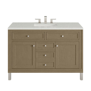 48 Inch Chicago Freestanding Vanity in Walnut Whisper / Lime Delight Top