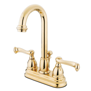 Royale 4 Inch Centerset Bathroom Faucet in Polished Brass