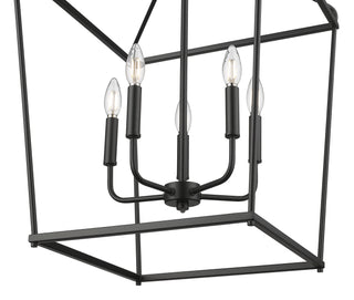 Nellita 18" Wide 5-Light Pendant - Matte Black
