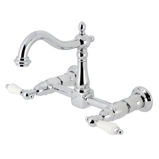 Heritage Wall Mount Kitchen Faucet in Polished Chrome