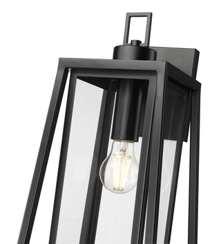 Denzell 17.25" High 1-Light Outdoor Wall Sconce - Powder Coated Black