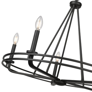 Jody 26.5" Wide 5-Light Chandelier - Matte Black