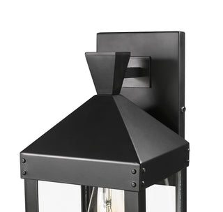 Yates 17.25" High 1-Light Outdoor Wall Sconce - Painted Black